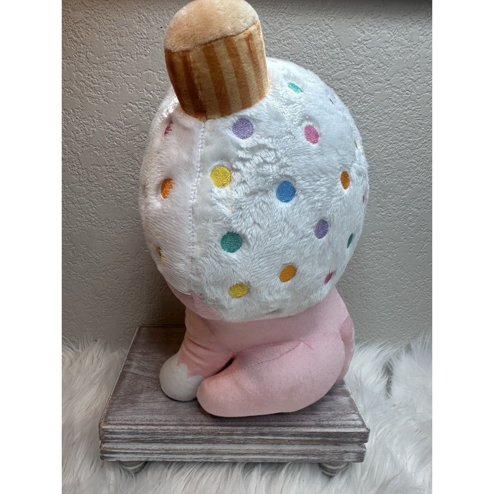 $29 🌙 Moriah Elizabeth Shelly Cat Plush Ice Cream Pink Strawberry 11 Inch - Picture 4 of 5